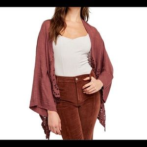 NWT - Free People Kimono / shrug  Size M/L